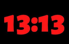 13:13 на часах