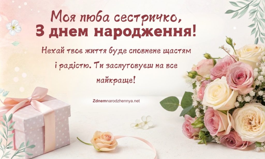 Прикольні привітання сестрі на День народження