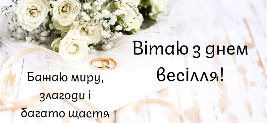 Гарні привітання на весілля від мами: щирі слова, які йдуть з душі