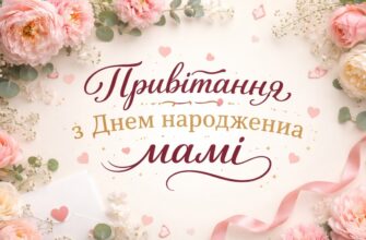 Добірка привітань мамі з Днем народження своїми словами — щирі, теплі і від серця