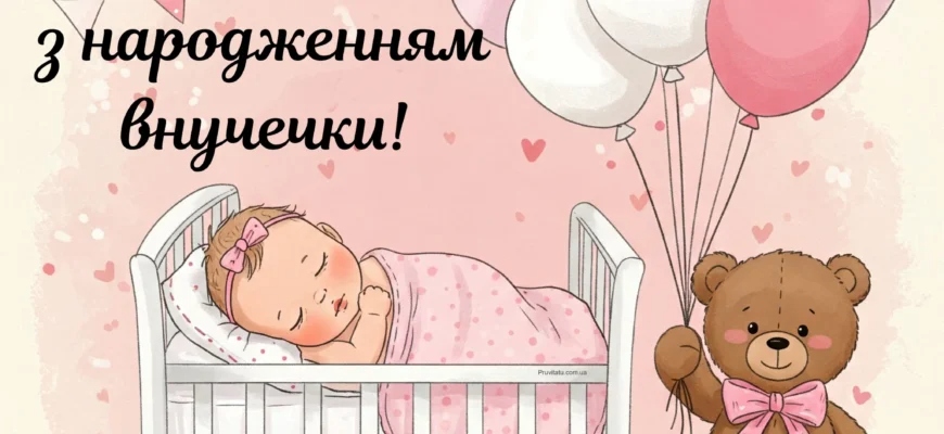 привітання від бабусі й дідуся з Днем народження онучки 