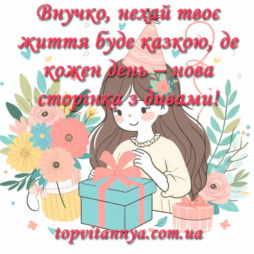 привітання від бабусі й дідуся з Днем народження онучки 