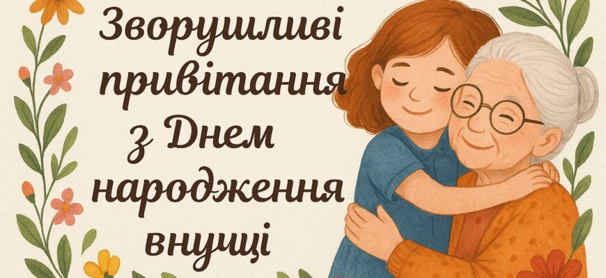 Привітання з Днем народження онучки: щирі слова від бабусі й дідуся