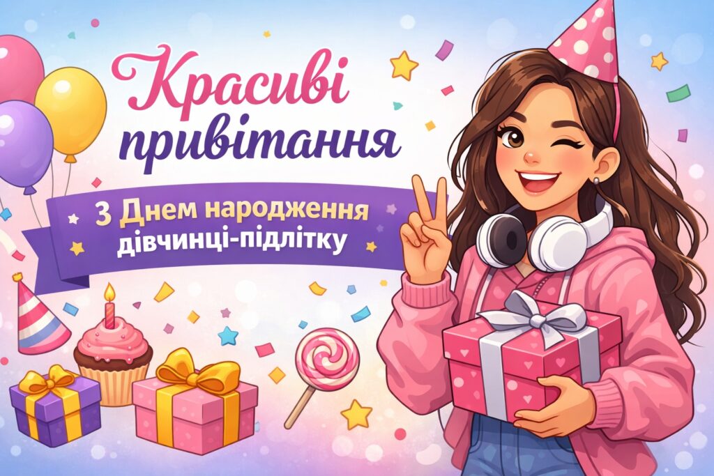 Зворушливі привітання для дівчинки-підлітка