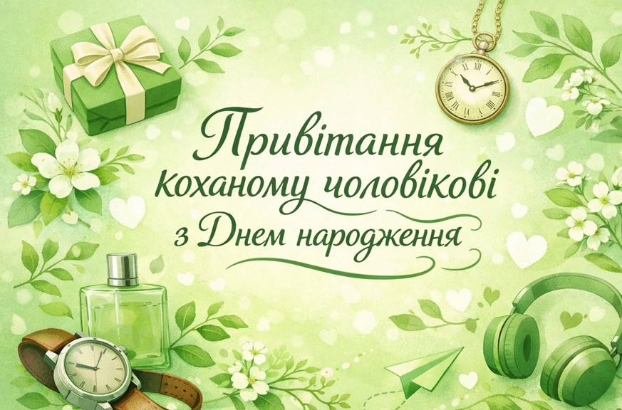 Красива добірка привітань коханому чоловіку з Днем народження
